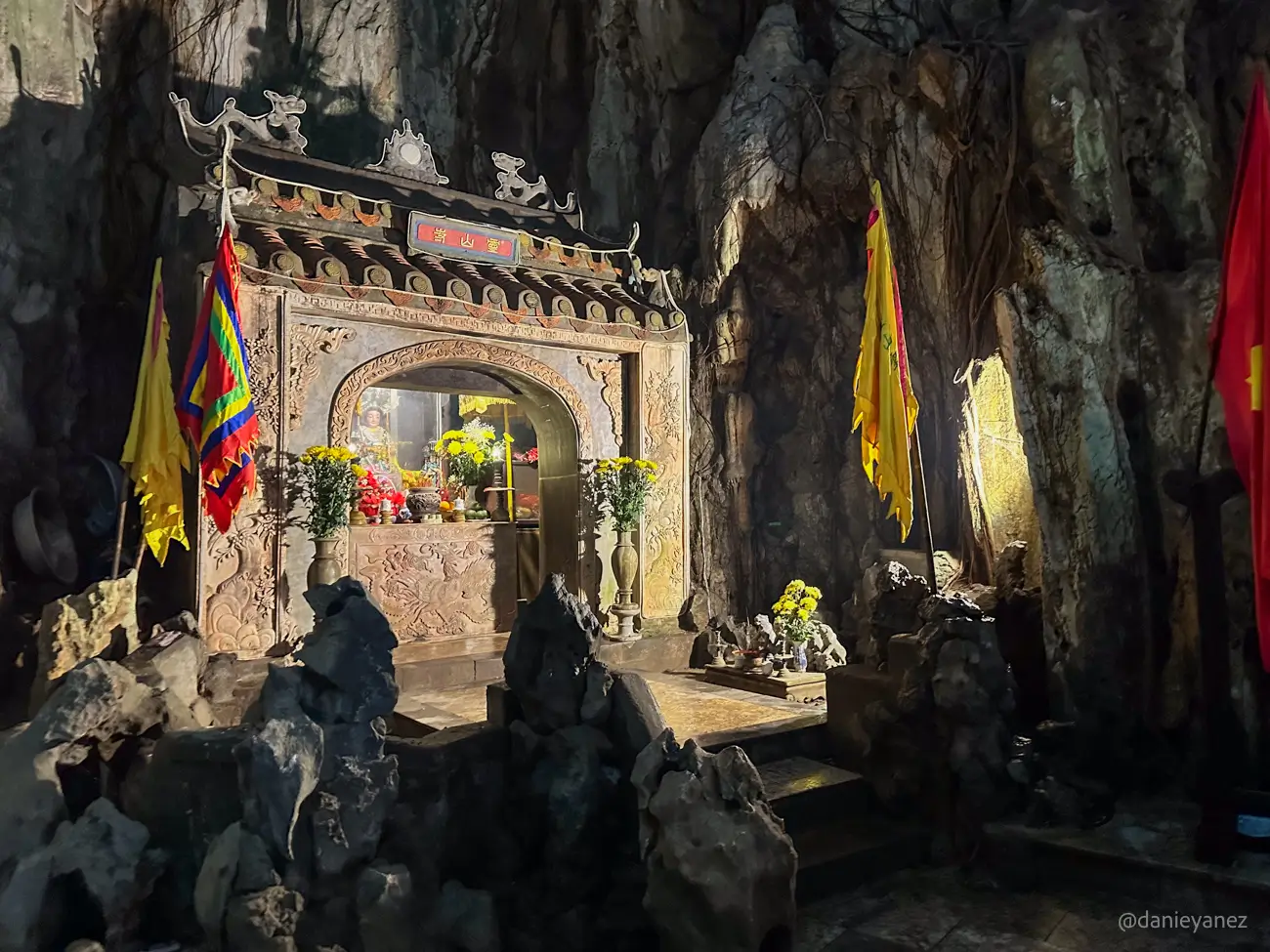 Temple in Marble Mountains Da Nang Vietnam